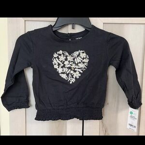 *NWT* Carter's Little & Big Girls Size 4 - Round Neck Long Sleeve-Shirt MSRP $26